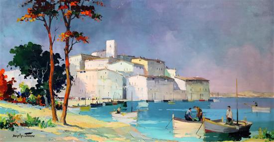 § Cecil Rochfort DOyly John (1906-1993) Cap DAntibes, Near Nice 16 x 30in.